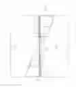 Fig. 09 - Freestanding desktop storage unit for support of a privacy panel