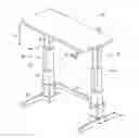 Fig. 01 - Height adjustable desk system and method