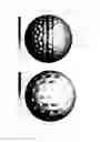 Fig. 08 - Low dimple coverage and low drag golf ball