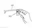 Fig. 01 - Self-laminating rotating cable marker with breakaway portion