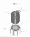 Fig. 08 - Rotary electric machine having insulator material filled between conductive bodies