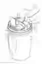 Fig. 01 - Egg cracker, egg separator and/or egg mixer