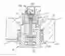 Fig. 01 - Apparatus and method for stripping away/pushing out a punched grid/internally formed part and ejecting a blanked part in a precision blanking press