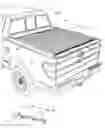 Fig. 02 - Retractable truck bed cover having slat array with flexible joiner members and shielded seams