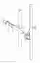 Fig. 01 - Pole clamp system for partition mount