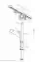 Fig. 04 - Pole clamp system for partition mount