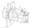 Fig. 01 - Adjustable backset cylindrical latch