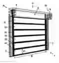 Fig. 01 - Sectional door with lifting mechanism