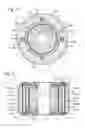 Fig. 03 - Hydraulic pump having a cylindrical roller within a housing having an inlet gallery and an outlet gallery formed in a circumferential outer surface of the housing