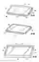 Fig. 03 - 3D vacuum panel and a folding approach to create the 3D vacuum panel from a 2D vacuum panel of non-uniform thickness