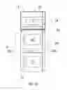 Fig. 03 - Oven having an H-shaped rotating door