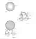 Fig. 02 - Metallized and masked golf ball and method