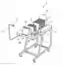 Fig. 01 - Apparatus for assisting in manually merging postal articles with a stack of mailpieces