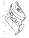 Fig. 02 - Power tool with switch-locking and lamp-activating arrangement