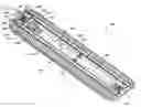 Fig. 01 - Low profile ceiling mounted luminaire