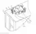Fig. 01 - Air conditioning case positioning pin and holding piece that engage an attachment part projection piece