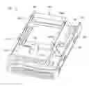 Fig. 01 - Tool-less storage device adaptor tray with spring mechanism