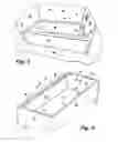 Fig. 03 - Bathtub fitting standard external space while affording safe egress and larger floor area with enclosed volume