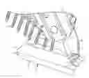 Fig. 01 - POSITIONING FOOT ATTACHMENT FOR A FASTENER DRIVING TOOL