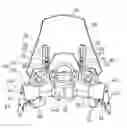 Fig. 01 - Structure for front part of saddled vehicle