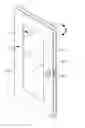 Fig. 01 - Door with frameless glazed unit, and related kit and methods