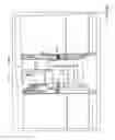Fig. 14 - Vacuum powered actuation mechanism for a vertically stowable aircraft storage unit