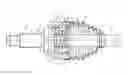Fig. 01 - Fixed constant velocity universal joint