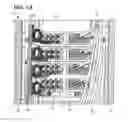 Fig. 11 - Universal cable management system for telecommunications rack