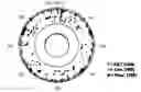 Fig. 01 - Calibrated device and method to detect material features on a spinning surface by generation and detection of gravito-magnetic energy