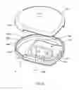 Fig. 33 - Electrical power supplying device having a central power-receptacle assembly with a penisula-like housing structure supplying electrical power to power plugs, adaptors and modules while concealed from view during power supplying operations