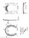 Fig. 03 - Horseshoe having retaining clips and protective plastic caps on the clips