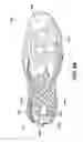 Fig. 15 - Sole structures and articles of footwear having a lightweight midsole member with protective elements