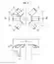 Fig. 10 - High intensity focused ultrasound device with a concave segment shaped transducers for treatment of ocular pathology