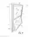 Fig. 02 - AWNING WINDOW ASSEMBLY HAVING A DOUBLE HUNG APPEARANCE