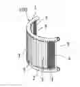 Fig. 01 - Fin and bending type heat exchanger having the fin