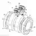 Fig. 01 - Flow meter having electronic mount bracket assembly