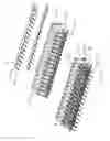 Fig. 06 - Electrical connector with a grounding bar connecting the terminals of a plurality of ground contact wafers and shielding braids of cables