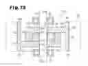 Fig. 57 - Brushless motor with cog-shaped rotor core having poles with auxiliary magnets and shaft-fixing portions