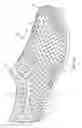 Fig. 10 - Upper for an article of footwear with auxetic configuration
