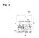 Fig. 13 - Printing material container, and board mounted on printing material container