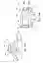 Fig. 19 - Integrated automotive system, compact, low-profile nozzle assembly and compact fluidic circuit for cleaning a wide-angle image sensor's exterior surface