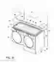 Fig. 26 - Laundry module for washing a load of fabric items