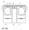 Fig. 121 - Laundry system with a laundry module for washing a load of fabric items