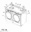Fig. 22 - Laundry system with a laundry module for washing a load of fabric items