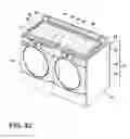 Fig. 27 - Laundry system with a laundry module for washing a load of fabric items