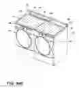 Fig. 31 - Laundry system with a laundry module for washing a load of fabric items