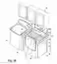 Fig. 35 - Laundry system with a laundry module for washing a load of fabric items