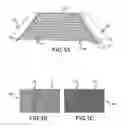 Fig. 02 - Self-supporting bi-directional corrugated mesh leaf preclusion device