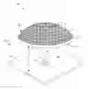 Fig. 01 - Burner system including a non-planar perforated flame holder