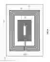 Fig. 10 - Single structure multi mode antenna having a single layer structure with coils on opposing sides for wireless power transmission using magnetic field coupling